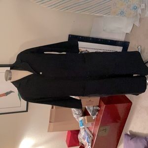 Black Denim Duster Coat